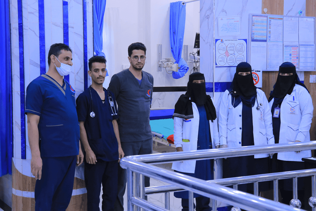 طاقم طوارئ التمريض مستشفى الرافة التخصصي